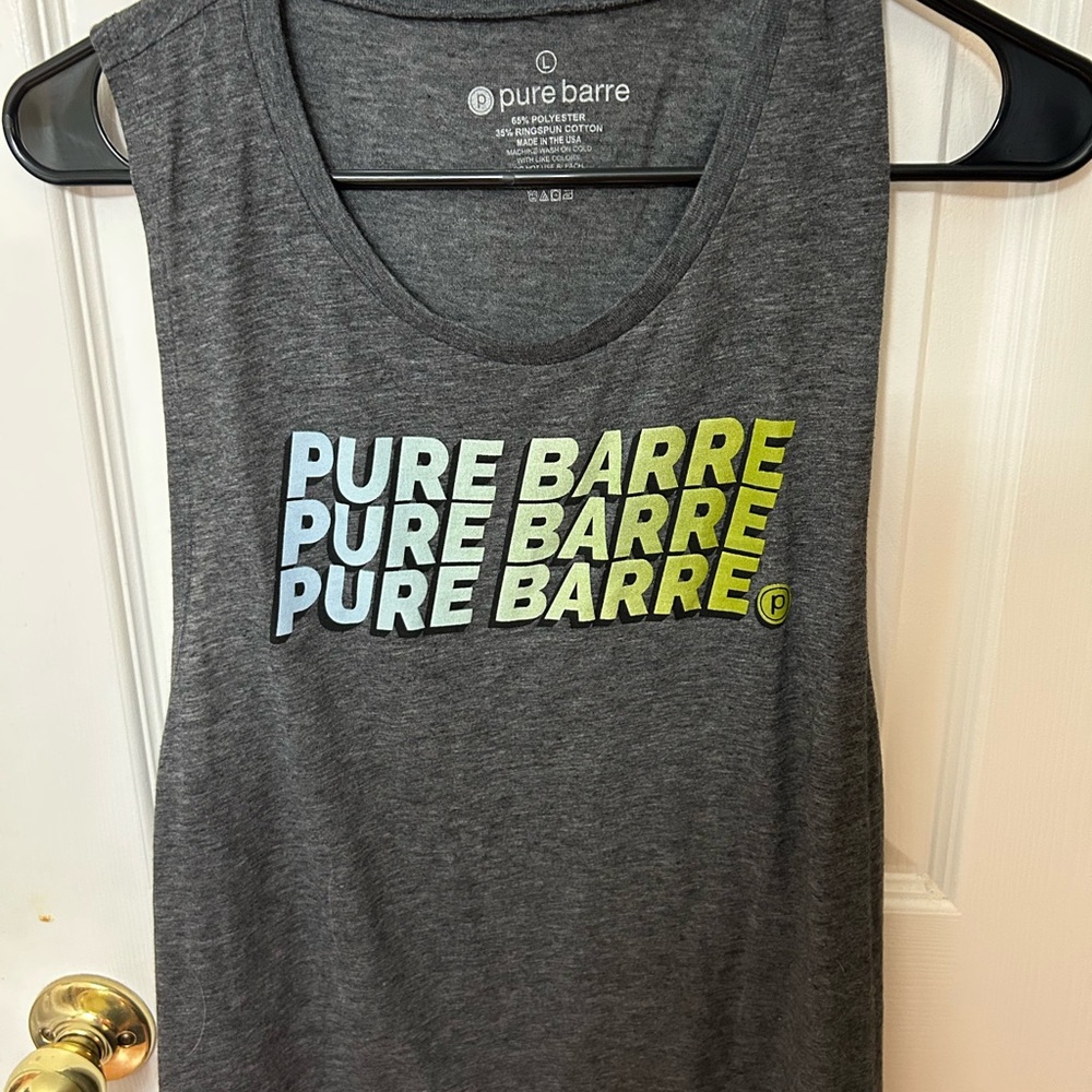 Pure Barre Charcoal Sleeveless Top